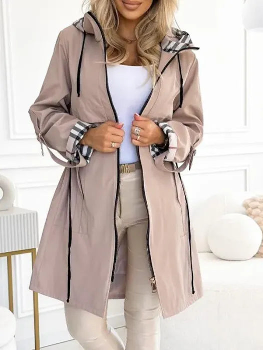 Annabel Hooded Zip Coat