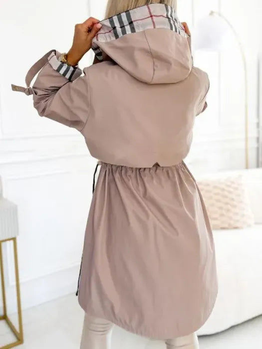 Annabel Hooded Zip Coat
