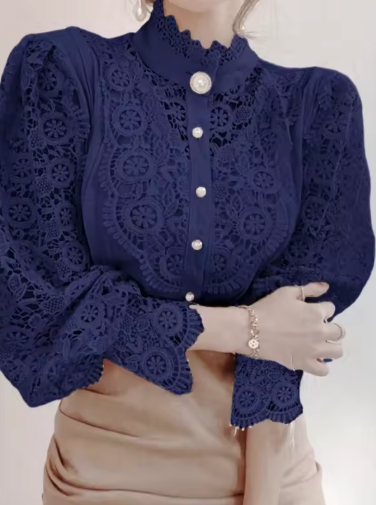 Vintage Charm Lace Blouse