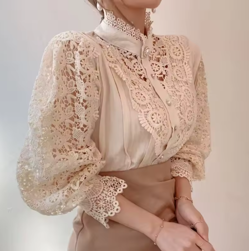 Vintage Charm Lace Blouse