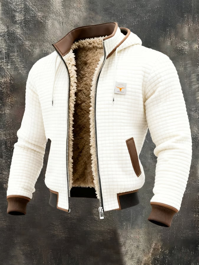 Elwick Waffle-Texture Zip Jacket