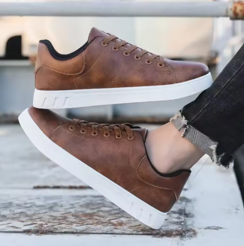 Urban Classic Leather-Look Trainers